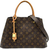 ルイ・ヴィトン LOUIS VUITTON モンテーニュ MM M41056 ブラウン モノグラムキャンバス レディース ショルダーバッグ