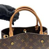 ルイ・ヴィトン LOUIS VUITTON モンテーニュ MM M41056 ブラウン モノグラムキャンバス レディース ショルダーバッグ