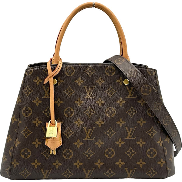 ルイ・ヴィトン LOUIS VUITTON モンテーニュ MM M41056 ブラウン