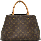 ルイ・ヴィトン LOUIS VUITTON モンテーニュ MM M41056 ブラウン モノグラムキャンバス レディース ショルダーバッグ