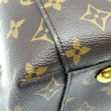 ルイ・ヴィトン LOUIS VUITTON モンテーニュ MM M41056 ブラウン モノグラムキャンバス レディース ショルダーバッグ