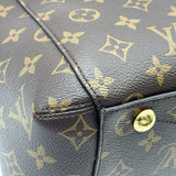 ルイ・ヴィトン LOUIS VUITTON モンテーニュ MM M41056 ブラウン モノグラムキャンバス レディース ショルダーバッグ