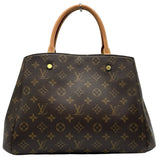 ルイ・ヴィトン LOUIS VUITTON モンテーニュ MM M41056 ブラウン モノグラムキャンバス レディース ショルダーバッグ
