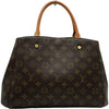 ルイ・ヴィトン LOUIS VUITTON モンテーニュ MM M41056 ブラウン モノグラムキャンバス レディース ショルダーバッグ