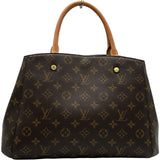 ルイ・ヴィトン LOUIS VUITTON モンテーニュ MM M41056 ブラウン モノグラムキャンバス レディース ショルダーバッグ