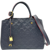 ルイ・ヴィトン LOUIS VUITTON モンテーニュMM M42746 ノワール モノグラム・アンプラント レディース ハンドバッグ