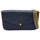 ルイ・ヴィトン LOUIS VUITTON ポシェット・フェリシー M64099 ネイビー /マリーヌルージュ モノグラム・アンプラント レディース ショルダーバッグ