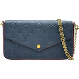 ルイ・ヴィトン LOUIS VUITTON ポシェット・フェリシー M64099 ブルーマリーヌ モノグラム・アンプラント レディース ショルダーバッグ