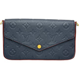 ルイ・ヴィトン LOUIS VUITTON ポシェット・フェリシー M64099 ブルーマリーヌ モノグラム・アンプラント レディース ショルダーバッグ
