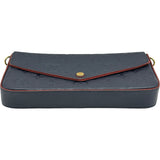 ルイ・ヴィトン LOUIS VUITTON ポシェット・フェリシー M64099 ブルーマリーヌ モノグラム・アンプラント レディース ショルダーバッグ