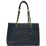 シャネル CHANEL GST A50995 17番台 ブラック/ゴールド金具 キャビアスキン レディース トートバッグ