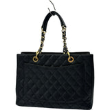 シャネル CHANEL GST A50995 17番台 ブラック ゴールド金具 キャビアスキン レディース トートバッグ