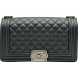 シャネル CHANEL ボーイシャネル25 A67086 ブラック/シルバー金具 キャビアスキン レディース ショルダーバッグ