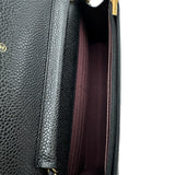 シャネル CHANEL マトラッセチェーンウォレット AP0250 ブラック ゴールド金具 キャビアスキン レディース ショルダーバッグ