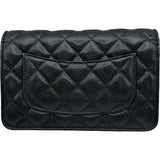 シャネル CHANEL マトラッセチェーンウォレット AP0250 ブラック ゴールド金具 キャビアスキン レディース ショルダーバッグ