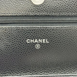 シャネル CHANEL マトラッセ チェーンウォレット AP0250 ブラック シルバー金具 キャビアスキン レディース ショルダーバッグ