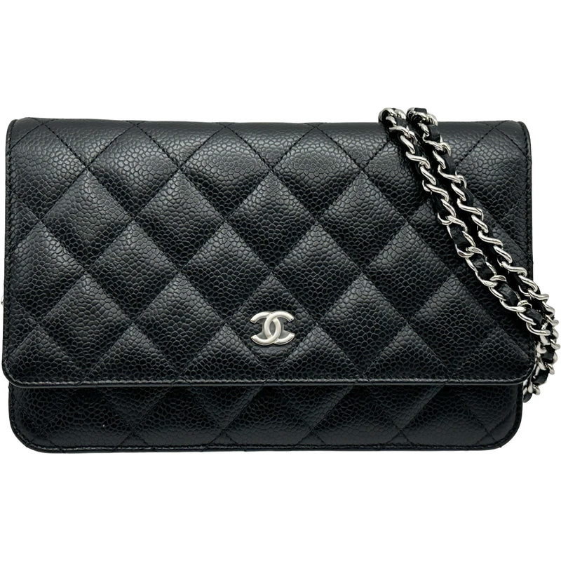 シャネル CHANEL マトラッセ チェーンウォレット AP0250 ブラック