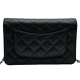 シャネル CHANEL マトラッセ チェーンウォレット AP0250 ブラック シルバー金具 キャビアスキン レディース ショルダーバッグ