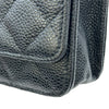 シャネル CHANEL マトラッセ チェーンウォレット AP0250 28番台 ブラック ゴールド金具 キャビアスキン レディース ショルダーバッグ