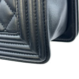 シャネル CHANEL ボーイシャネル25 A67086 21番台 ブラック シルバー金具 ラムスキン レディース ショルダーバッグ