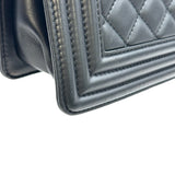 シャネル CHANEL ボーイシャネル25 A67086 21番台 ブラック シルバー金具 ラムスキン レディース ショルダーバッグ