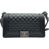 シャネル CHANEL ボーイシャネル25 GA67086 ブラック シルバー金具 キャビアスキン レディース ショルダーバッグ