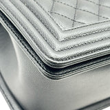 シャネル CHANEL ボーイシャネル25 GA67086 ブラック シルバー金具 キャビアスキン レディース ショルダーバッグ