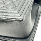シャネル CHANEL ボーイシャネル25 GA67086 ブラック シルバー金具 キャビアスキン レディース ショルダーバッグ