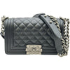 シャネル CHANEL ボーイシャネル20 A67085 ブラック シルバー金具 キャビア レディース ショルダーバッグ