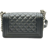 シャネル CHANEL ボーイシャネル20 A67085 ブラック シルバー金具 キャビア レディース ショルダーバッグ
