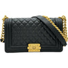 シャネル CHANEL ボーイシャネル25 A67086 28番台 ブラック ゴールド金具 キャビアスキン レディース ショルダーバッグ