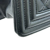 シャネル CHANEL ボーイシャネル25 A67086 28番台 ブラック ゴールド金具 キャビアスキン レディース ショルダーバッグ