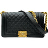 シャネル CHANEL ボーイシャネル25 A67086 ブラック ゴールド金具 キャビアスキン レディース ショルダーバッグ