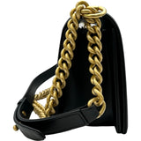 シャネル CHANEL ボーイシャネル25 A67086 ブラック ゴールド金具 キャビアスキン レディース ショルダーバッグ