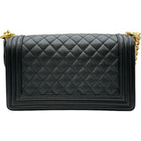 シャネル CHANEL ボーイシャネル25 A67086 ブラック ゴールド金具 キャビアスキン レディース ショルダーバッグ