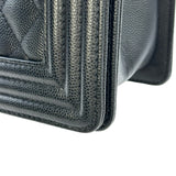 シャネル CHANEL ボーイシャネル25 A67086 ブラック ゴールド金具 キャビアスキン レディース ショルダーバッグ