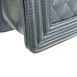 シャネル CHANEL ボーイシャネル25 A67086 ブラック ゴールド金具 キャビアスキン レディース ショルダーバッグ