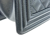 シャネル CHANEL ボーイシャネル25 A67086 ブラック ゴールド金具 キャビアスキン レディース ショルダーバッグ