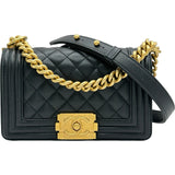 シャネル CHANEL ボーイシャネル20 A67085 ブラック/ゴールド金具 キャビアスキン レディース ショルダーバッグ