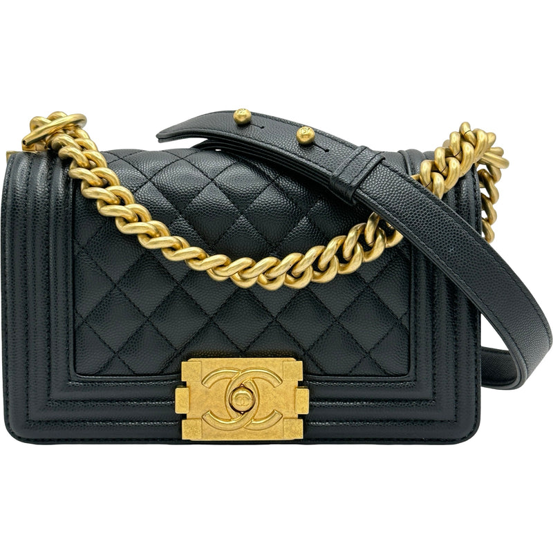 シャネル CHANEL ボーイシャネル20 A67085 ブラック/ゴールド金具