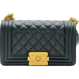 シャネル CHANEL ボーイシャネル20 A67085 ブラック/ゴールド金具 キャビアスキン レディース ショルダーバッグ
