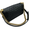 シャネル CHANEL ボーイシャネル25 A67086 28番台 ブラック ゴールド金具 キャビアスキン レディース ショルダーバッグ