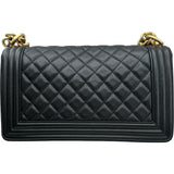シャネル CHANEL ボーイシャネル25 A67086 28番台 ブラック ゴールド金具 キャビアスキン レディース ショルダーバッグ