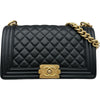 シャネル CHANEL ボーイシャネル25 A67086 28番台 ブラック ゴールド金具 キャビアスキン レディース ショルダーバッグ