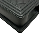 シャネル CHANEL ボーイシャネル20 A67085 ブラック/シルバー金具 キャビアスキン レディース ショルダーバッグ