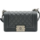 シャネル CHANEL ボーイシャネル20 A67085 ブラック/シルバー金具 キャビアスキン レディース ショルダーバッグ