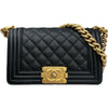 シャネル CHANEL ボーイシャネル20 A67085 ブラック ゴールド金具 キャビアスキン レディース ショルダーバッグ