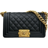 シャネル CHANEL ボーイシャネル20 A67085 ブラック ゴールド金具 キャビアスキン レディース ショルダーバッグ