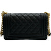シャネル CHANEL ボーイシャネル20 A67085 ブラック ゴールド金具 キャビアスキン レディース ショルダーバッグ