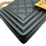 シャネル CHANEL ボーイシャネル20 A67085 ブラック ゴールド金具 キャビアスキン レディース ショルダーバッグ